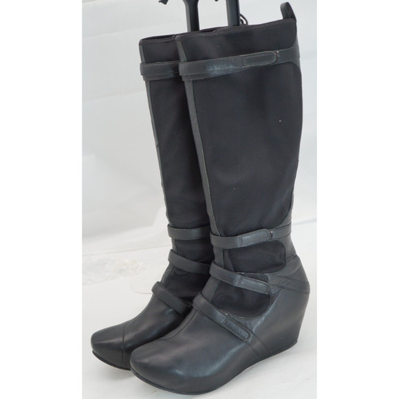 Bottes Homme TSUBO En Cuir Noir - Taille US 8.5 / EUR 41.5 - Neuves Avec Boîte